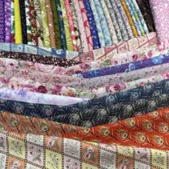 104生地　まとめ売り　ハンドメイド　ハギレ　はぎれ　手芸　セット　花柄