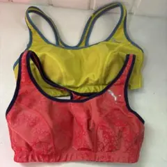 ストレッチ素材 スポーツブラ 2色セット