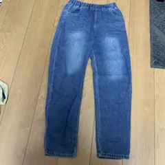 デニムブルーパンツ サイズ160 ウエストゴム