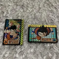 ドラゴンボール カードダス No.211&212 キラカード 悟空悟飯ゴテンクス