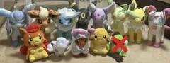 ポケモン ぬいぐるみ まとめ売り ブイズ イーブイデデンネ ポンチョピカチュウ