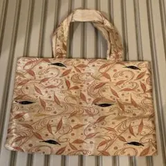 HK-5 帯のリメイク　普段使い用の手提げ・ ミニトートバッグ