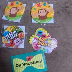 USJ ステッカーセット おさるのジョージ　セサミストリート