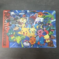 ポケモン　プラ　マット　明治　 Meiji ピカチュウ　レックウザ　ミュウ