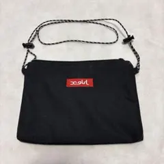 X-girl BOX LOGO SACOCHE サコッシュ ショルダーバッグ　黒