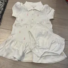 Ralph Lauren ホワイトワンピースとショーツセット