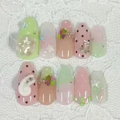 No.65 ネイルチップ ウィッシュコア y2k 羽 音符