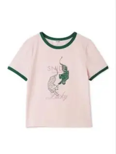SNIDEL Tokyo Aoyama 限定 リンガーTシャツ pinkのサムネイル