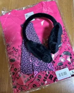 2PM Jun.Kピンク Tシャツ Sサイズ＋耳当て＋カチューシャ