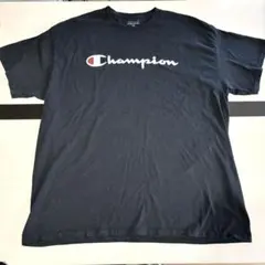 【7/4.5購入で24時間以内発送】 champion Tシャツ 黒 XLのサムネイル