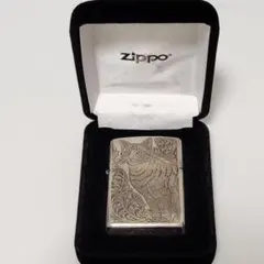 2007年製のシルバーキングの5面手彫りのZippoライターですo(^o^)o シルバーキング製の5面手彫りのZippoライターです。2007年製です