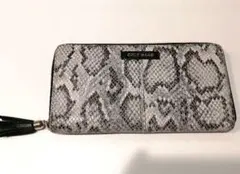 再値下げ COLEHAAN パイソン ヘビ 長財布 フルジップ コールハーン本革