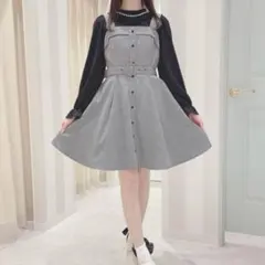 evelyn 千鳥パイピングOP ワンピース