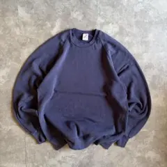 90s USA製 JERZEES ヴィンテージスウェット ネイビー 2XL 無地