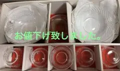 HOYAクリスタルカットガラス食器セット