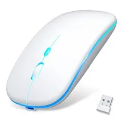 マウス　無線　Bluetooth ワイヤレスマウス　7色ライト　3段階DPI切替