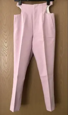 希少 TOGA デザイン スラックス パンツ ピンク ハイウエスト トーガ 34