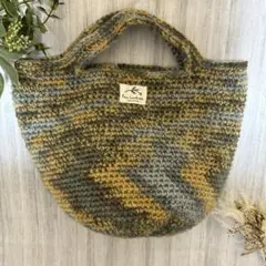 ♡毛糸バッグ　ニットバッグ♡ ハンドメイド　手編み
