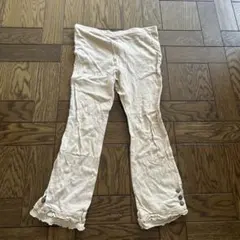 女児フレアパンツ ベージュ サイズ130