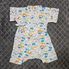 プティマイン　ロンパース　甚平　アニマル　80cm