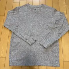 ユニクロ ソフトタッチクルーネックTシャツ グレー M 長袖