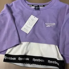 【新品タグ付】Reebok クロップドTシャツ 150cm 紫のサムネイル
