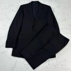 バーバリーロンドン スーツ ネイビー シャドー ストライプ サイズXL