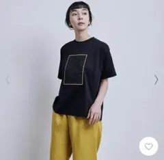 中川政七商店　布ぬのTシャツ　ボーラレース　刺子水玉　黒/黒　L 新品未使用
