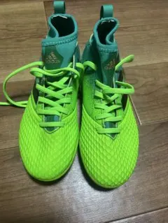 adidas サッカーシューズ 蛍光グリーン/ターコイズ