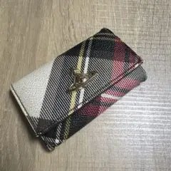 ヴィヴィアンウエストウッド ダービー チェック柄 キーケース オーブ