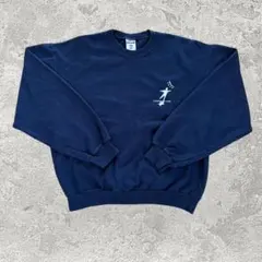 s*u様 Jerzees FEAT バックプリント 企業ロゴ US古着スウェット