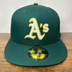 E35 ニューエラ 59fifty オークランド アスレチックス 美品 1820