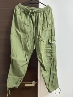カーゴパンツ オリーブグリーン ドローストリング