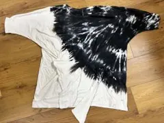 Vitalita タイダイ柄 アシンメトリーTシャツ チュニック　MD91のサムネイル