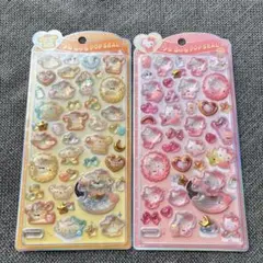 【正規品】うるちゅるポップシール　サンリオ　ポムポムプリン　キティ　2枚セット