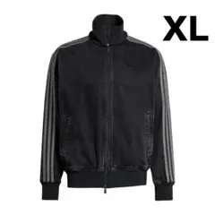 【XLサイズ】adidas デニム ファイヤーバード トラックトップ ブラック