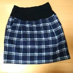 フリースチェック柄ミニスカート