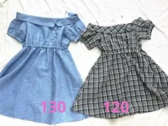 美品＊a.v.v オフショルダーワンピース　130 120