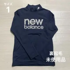 未使用品 ニューバランスゴルフ レディース 裏起毛 モックネックシャツ 濃紺 M