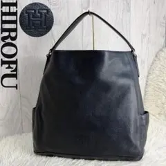 人気♡A4可♡美品♡HIROFU ヒロフ レザー Hロゴ ショルダーバッグ