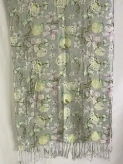 HusHusH花柄グレー系ショール・ストール