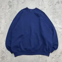 m*s様 90s　USA製　スウェット　無地　フルーツオブザルーム　古着　ネイビ