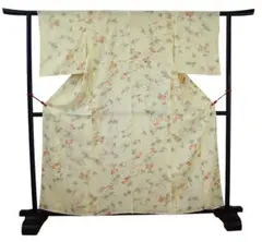 美品 夏物 お茶事に最適 駒絽の 5本絽 色無地（正絹）未使用＜M1138