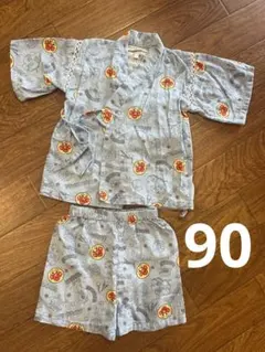 アンパンマン 甚平 90cm 水色