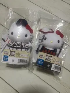 タイトーくじ　侍ジャパン×サンリオ C賞 D賞 2点セット（キティ）