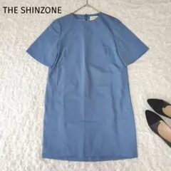 THE SHINZONE ザシンゾーン ミニワンピース フォーマル ブルー 半袖のサムネイル