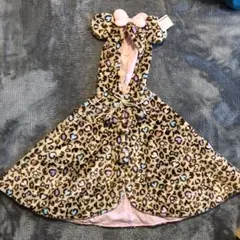 ディズニーリゾート　ポンチョ　フード付きケープ　ヒョウ柄　レオパード　ミニー