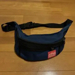 Manhattan Portageネイビー ウエストポーチ キャンバス製