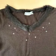 薄手ニット長袖カットソー　サイズ2