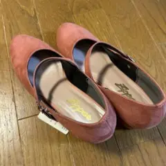ミュール　パンプス　ピンク　ヒール